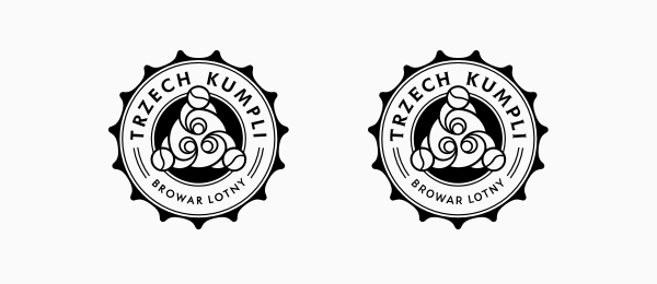 logo przed i po zmianach w liternictwie